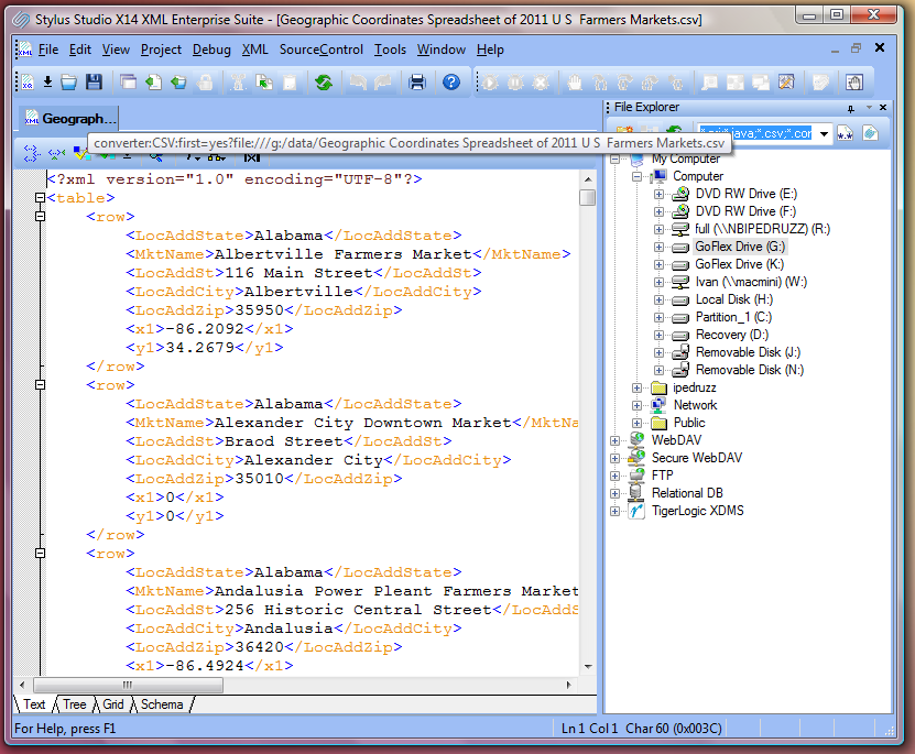 Turn Csv File Into Xml File