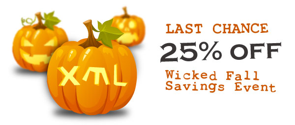 Stylus Studio Wicked Fall Savings Event - Get 25% Off