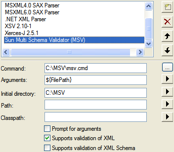 Custom Validation Engines showing SQC settings