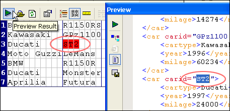 Preview and troubleshoot XML conversions