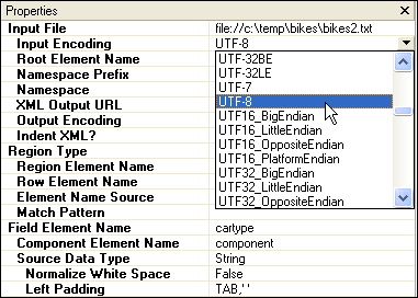 Convert to XML Property Settings