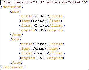 Flat file values can be specified as child elements...
