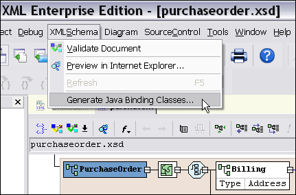 Generate a Java-XML Binding