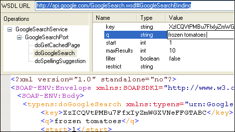 Invoking the Google Web Service API using Stylus Studio®