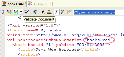 Validate XML document against XML Schema