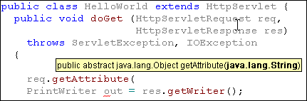 Java IDE Method Signature Help