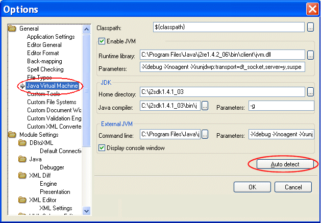 Autodetecting the JVM in Stylus Studio