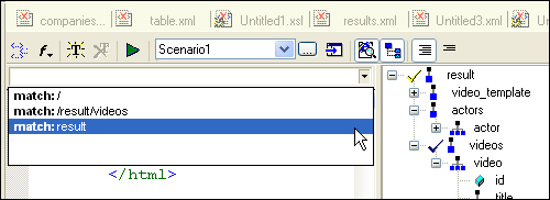 XSLT Editor: Modularized Per-Template XSLT Editing Views