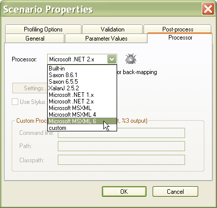 Using MSXML to Edit XSLT Stylesheets in Stylus Studio