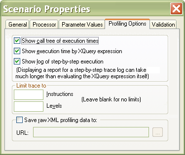Configure XQuery Performance Profile