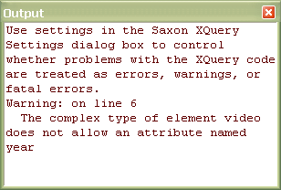 Schema Aware XQuery Processing Error Message