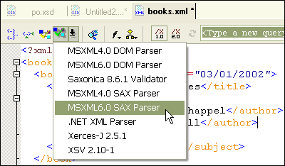 Validate an XML Document using any DTD Validator