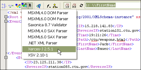 Invoking the Xerces 2.51 XML Parser