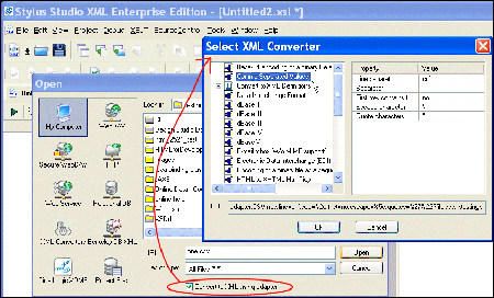 Selecting an XML Converter