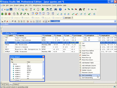 XML Grid View