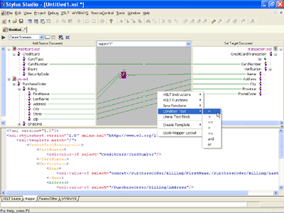 XML Schema Mapping - Click to enlarge.