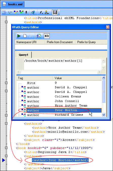 XPath backmapping