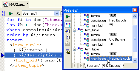 XQuery Backmapping