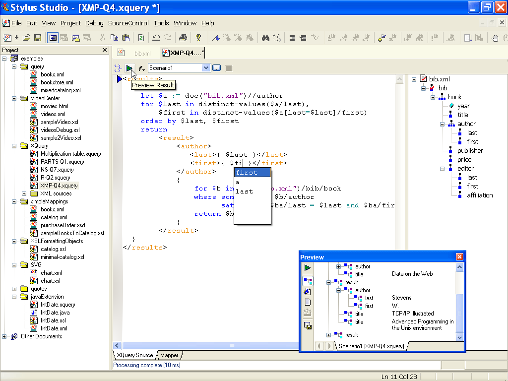 XQuery IDE