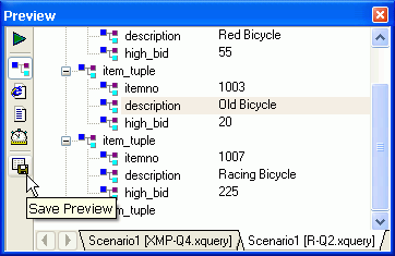 XQuery Preview Window