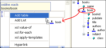 Define complex tables using easy drag-and-drop tools