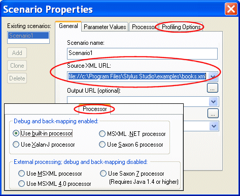 Use scenarios to simplify the XSLT design process