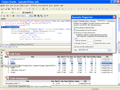 Profile XSLT stylesheets