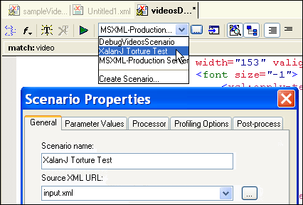 Configure XSLT Debugging Scenarios