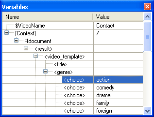 Analyzing XSLT Variables with the XSLT Debugger