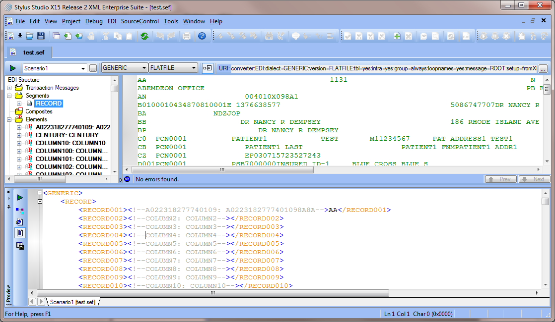 Support for XML Converter Generic Dialect