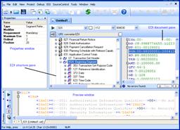 EDI to XML Editor (Click to enlarge)