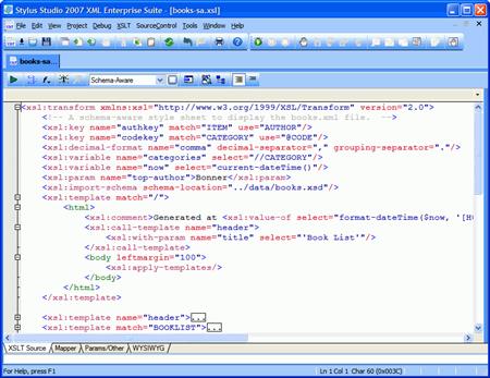 Executing and Debugging XQuery Using the Saxon XML Processor (Click to enlarge)
